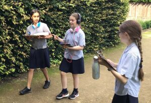 three female students testing Soundscape