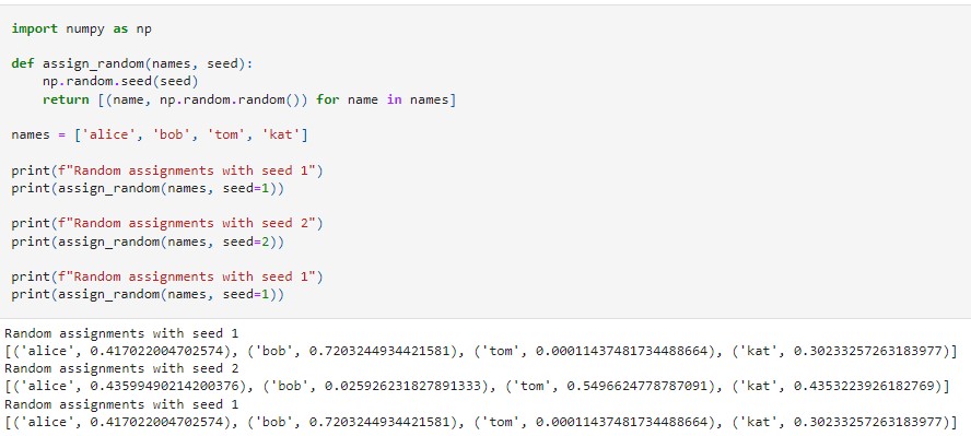 Import numpy as np