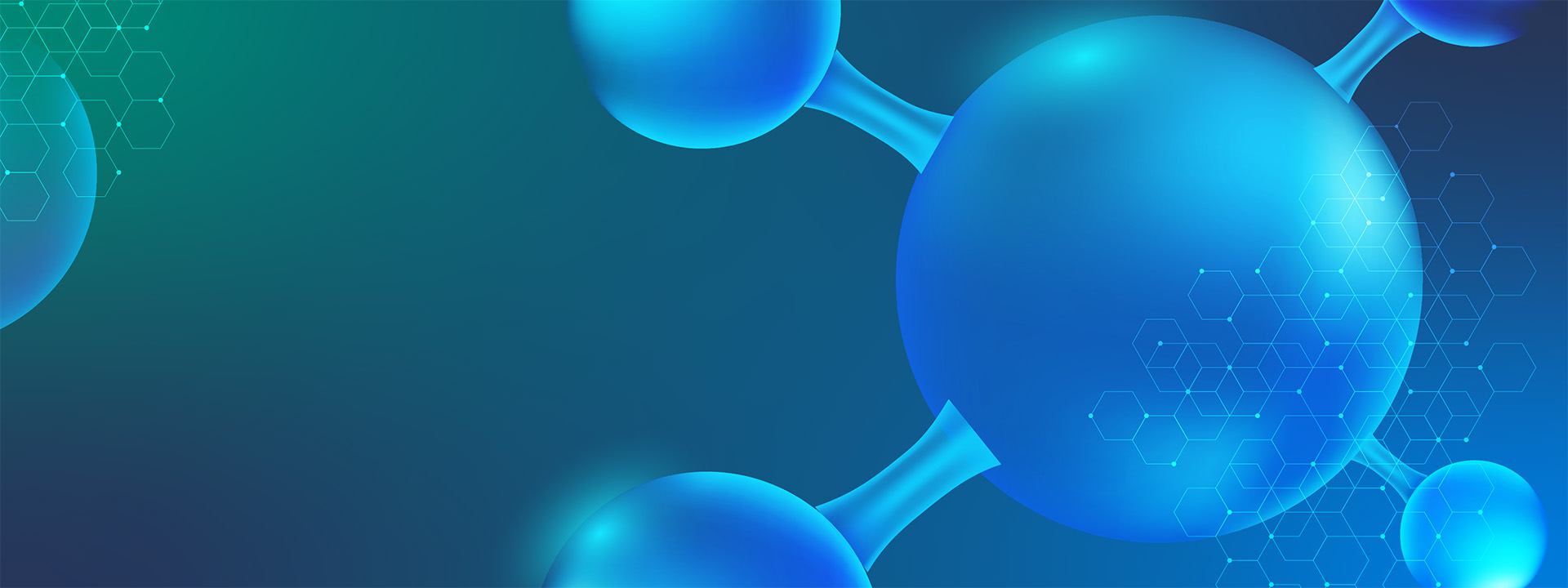 background pattern with connecting spheres and hexagons