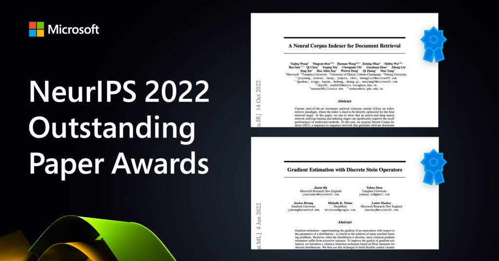 NeurIPS 2022 Outstanding Paper Awards