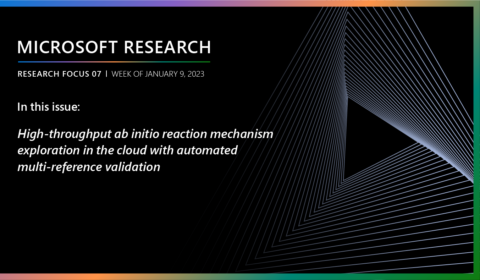 Microsoft Research - Research Focus 07 Week of January 9, 2023