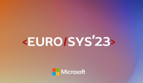 Microsoft at EuroSys '23 - gradient background