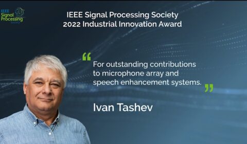 Ivan Tashev receives IEEE SPS 2022 Industrial Innovation Award