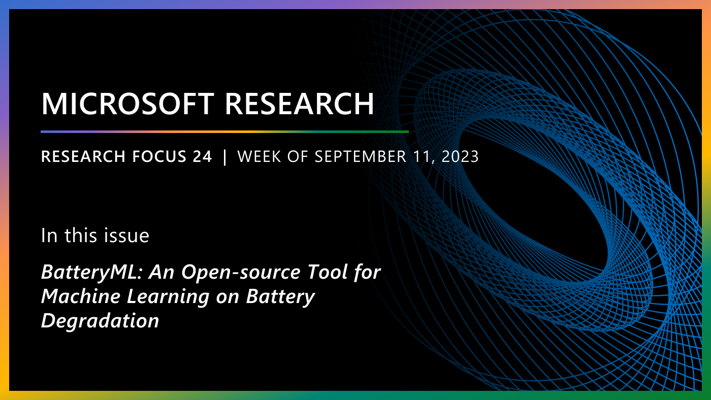 Microsoft Research Focus 24 | Week of September 11, 2023