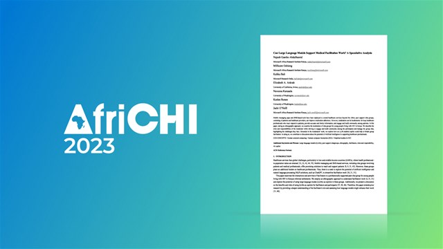 AfriCHI 2023 logo to the left of accepted paper 