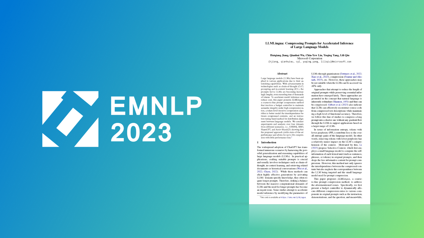 EMNLP 2023 logo to the left of accepted paper 