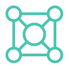 green circle icons connected by lines