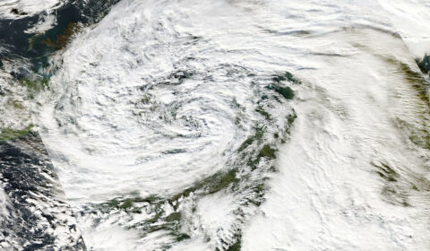 satellite image of Storm Ciarán