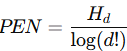 Normalize the Entropy