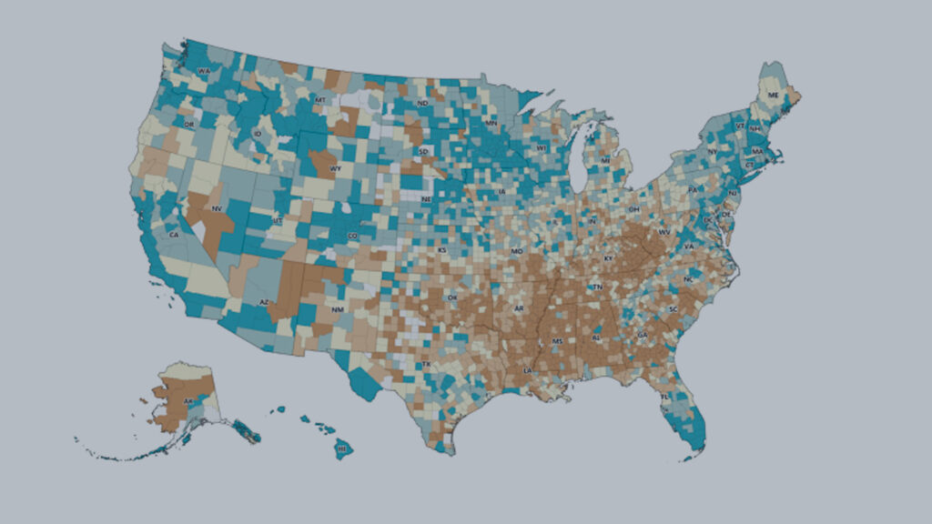 AI4Good - Expand Opportunity | health equity map of the United States