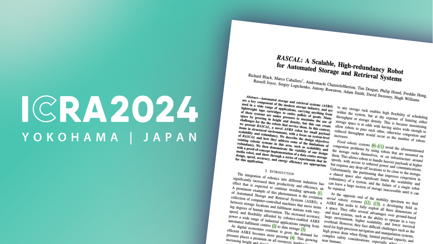 White ICRA 2024 logo on teal background. On the right, the featured paper (RASCAL).