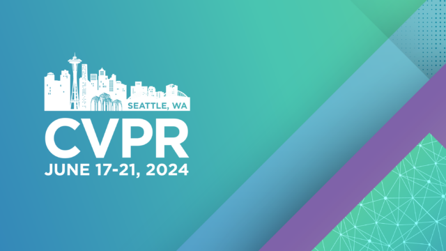 CVPR 2024 logo on a green and purple abstract background