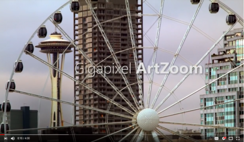 screenshot of Gigapixel Art Zoom video