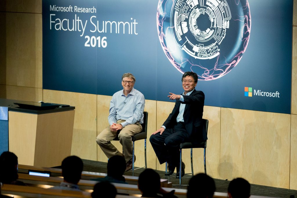 Harry Shum & Bill Gates talk about Future Visions during a fireside chat