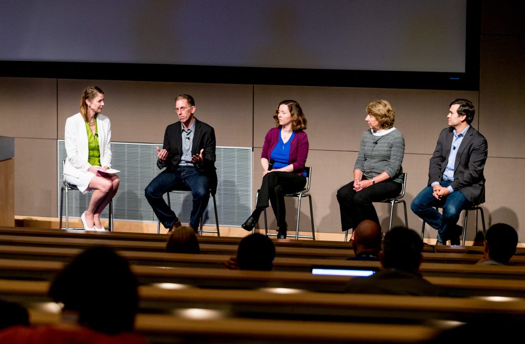 Kris Tolle, moderating “Meeting the Challenge of Educating Data Scientists” with Joshua Bloom, University of California-Berkeley, Magdalena Balazinska, University of Washington, Kathleen McKeown, Columbia University, Rob Mauceri, Microsoft