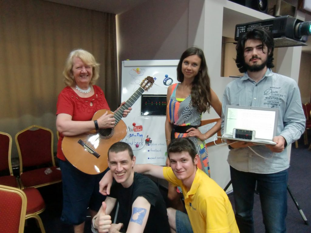 Learn to Play a Guitar group at Microsoft Research Summer School