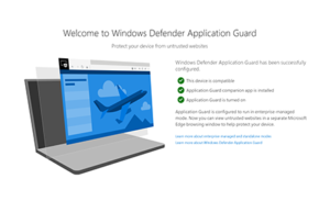 Welcome to the Windows Defender Applications Extension.
