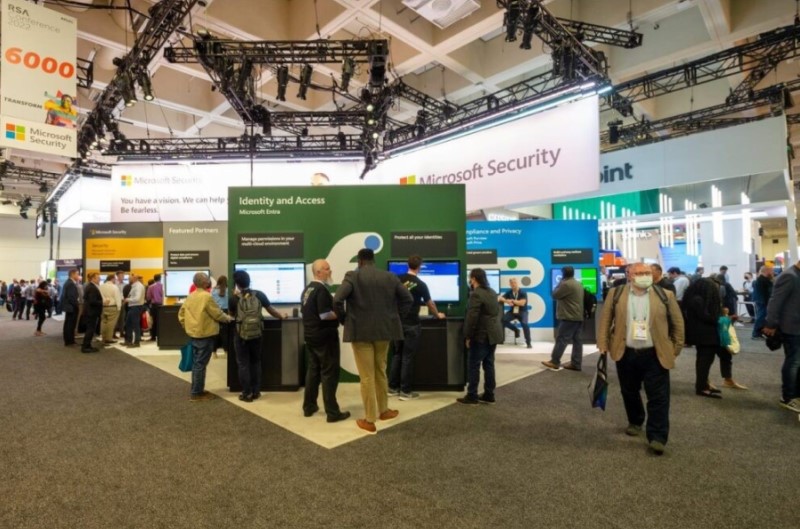 Microsoft Security Hub booth from RSA Conference 2022.