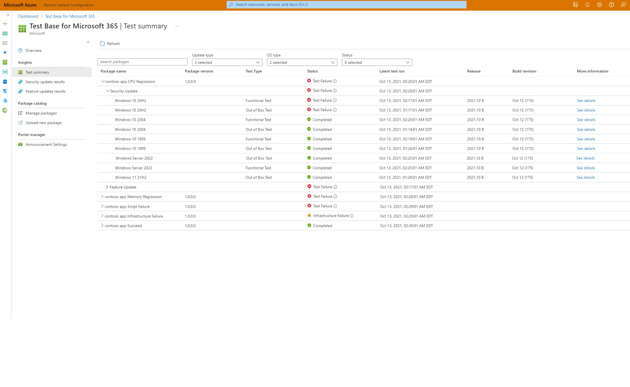 A Test Base for Microsoft 365 egy Azure-szolgáltatás, amely az alkalmazások adatvezérelt tesztelését segíti alkalmazásfejlesztők és IT-szakemberek számára, akik így a világ bármely pontjáról intelligens teszteléseket végezhetnek.