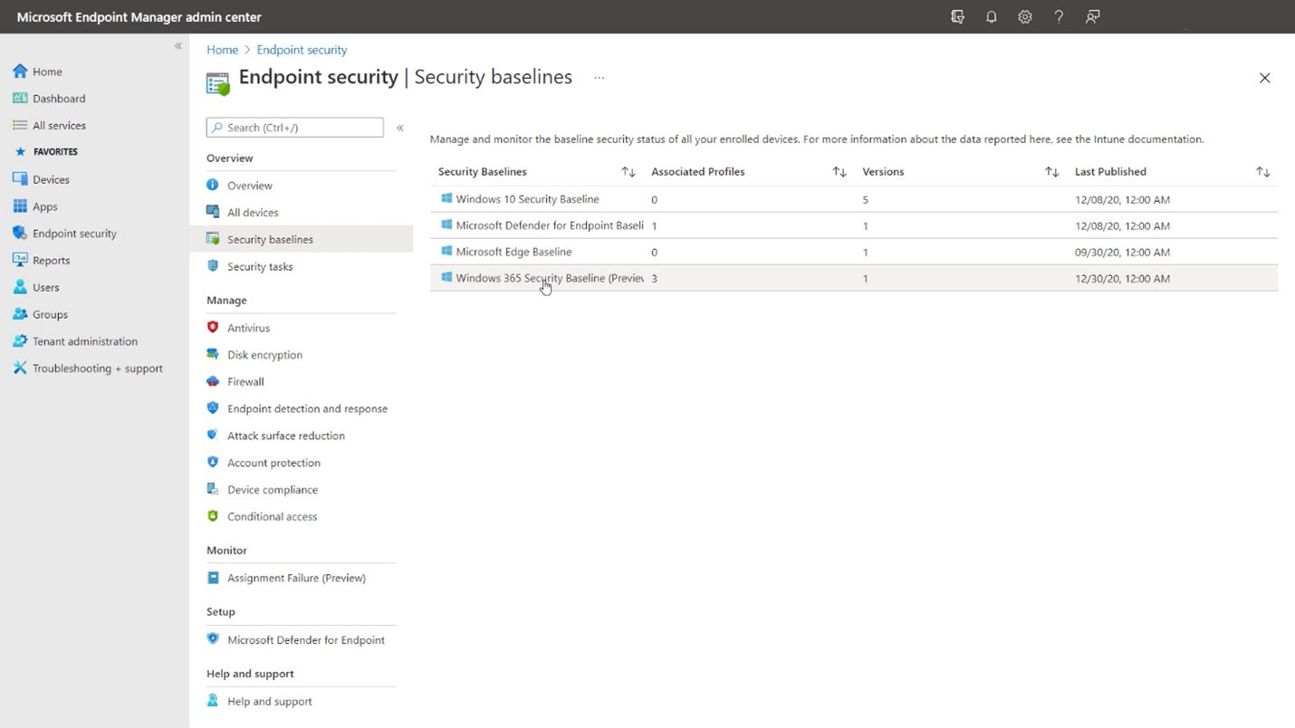 Windows 365 fornisce baseline di sicurezza specifiche per Cloud PC per iniziare in modo rapido e sicuro. 