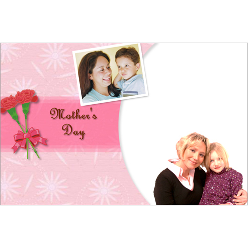 グリーティング カード (母の日・花とリボン) 画像スライド-1