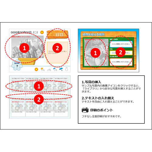 植物観察レポート 無料テンプレート公開中 楽しもう Office