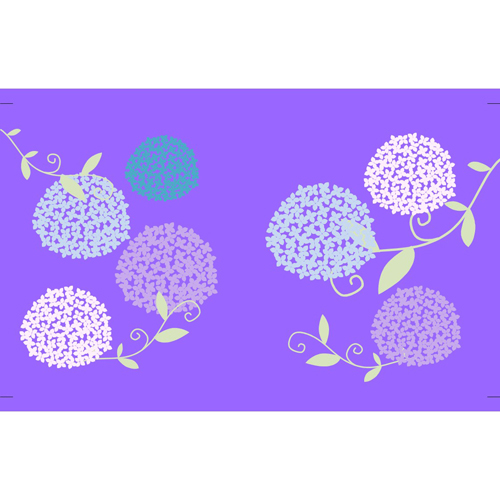 ブック カバー (紫陽花) 画像スライド-3