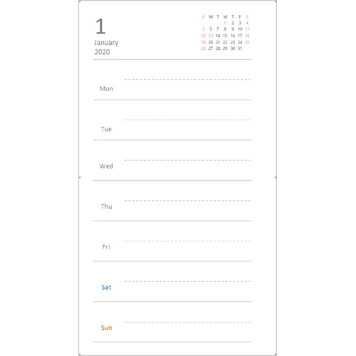21 年度手帳用リフィル 週間 無料テンプレート公開中 楽しもう Office