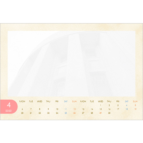 2024 年度カレンダー (4 月始まり・卒業プレゼント) 画像スライド-2