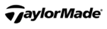 Czarno-białe logo firmy TaylorMade Golf Company.